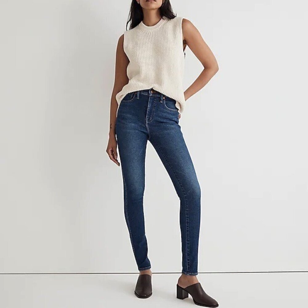 Madewell 27 (4) 10” High Rise Skinny Women’s Jeans Stretch Whiskered